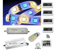 5-35m RGBW RGB+W LED Barra a nastro a strisc + MiLight MiBoxer 4-Zone WLAN + Ali