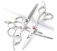 5.5/6/6.5 pollici sharonds parrucchiere, parrucchiere professionale, parrucchiere forbici, strumento di acconciatura professionale, set di forbici (6 pollici, 3 pezzi-A)