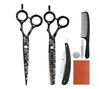 5.5 / 6 "Razor Capelli Forbici per parrucchieri Forbici da parrucchiere Barbiere Salon Styling Scisori Professionale Giapponese Taglioni da taglio per taglio di capelli Shear Shear ( Dimensione : 5,5