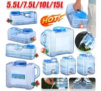5.5/7.5/10/15L contenitore per l'acqua per auto da campeggio PC con serbatoio di stoccaggio dell'acqua del rubinetto secchio di stoccaggio dell'acqua senza perdite per i viaggi di Picnic C 5L