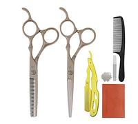 5.5 "BARBER ROSA BARBER GOLD GOLD Kit per taglio di capelli professionale professionale Forbici da parrucchiere Taglio Forbici di assottigliamento Schemi per capelli Styling Scissors Forbici Shears
