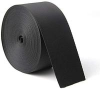 5,5 cm di larghezza 10,5 m di nylon resistente, cinghie resistenti in polipropilene per borse, amache, arrampicata all'aperto e fai da te per valigie, collari per animali domestici (nero)