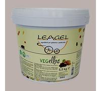 5,5 Kg Variegato Vegella al Gusto di Cacao e Nocciole Certificato Vegano LEAGEL Salsa Guarnizione per Torte Dolci Gelato Yogurt Semifreddi Crepes Dessert