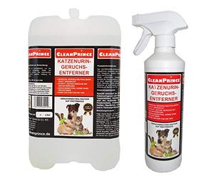 5,5 Litro Katzenuringeruchentferner Katzenuringeruchsentferner Odore urina gatto animale Anti Ex Rimozione Pippi Pipi ' Lettiera cane di Domestici Cani,innocuo per Uomo e animali,da CleanPrince Contro Geruchsentferner Assorbitore Geruchsneutralisator Neutralizzazione odori,Neutralizzare odori,notte copre,fermate fastidiosi con Sofortwirkung,Neutro così come nessun residuo,Sviluppato appositamente Distruzione da Katzenuringeruch Tiergeruechen in Pavimenti moquette,Pavimenti pietra,Pavimenti legno