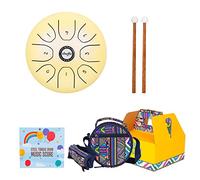 5.5 Pollici 14CM Acciaio Tamburo Lingua 8 Note C Tuned Strumento A Percussione Handpan Tamburo Con Borsa Musica Mallets Slit Drum Lingua Tamburo Acciaio Tongue Drum 8 Note 5.5 Pollice C Tamburo etereo