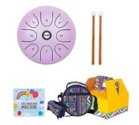 5.5 Pollici 14CM Acciaio Tamburo Lingua 8 Note C Tuned Strumento A Percussione Handpan Tamburo Con Borsa Musica Mallets Slit Drum Lingua Tamburo Acciaio Tongue Drum 8 Note 5.5 Pollice C Tamburo etereo