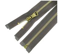 5#5 Pz 40/50/60/70/80 cm Bronzo Metallo Cerniera Cucito Giacca Cerniera Abbigliamento Accessori di Ricambio,caffè,5 Pezzi, 70 cm