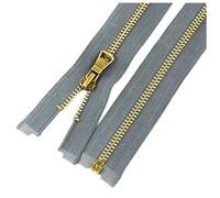 5#5 Pz 40/50/60/70/80 cm Bronzo Metallo Cerniera Cucito Giacca Cerniera Abbigliamento Accessori di Ricambio,Grigio Scuro,5 Pezzi, 70 cm