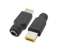 5.5 x 2.1mm Femmina a Spina Quadrata Punte 20V Convertitore di Alimentazione Presa Connettore DC Adattatore di Alimentazione del Caricatore for Lenovo ThinkPad(5Pcs)