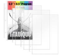 5,5 x 8,5 buste per brochure, confezione da 50, protezioni per pagine per programmi Broadway e programmi teatrali dalla metà degli anni '80 ai moderni, protezioni per fogli con caricamento dall'alto