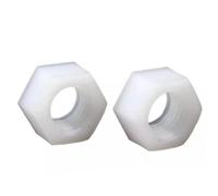 5-50 dadi isolati in plastica di nylon M2 M2,5 M3 M4 M5 M18 M20 esagonali isolati dadi bianchi M4 x 25 pezzi