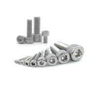 5-50 pezzi DIN912 M1.4 M1.6 M2 M2.5 M3 M4 M5 M6 M8 304 A2 in acciaio inossidabile testa esagonale esagono incassato bullone vite(65mm,M6 10pcs)