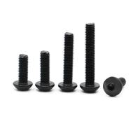 5-50 pezzi ISO7380 304 acciaio inossidabile M2 M2.5 M3 M4 M5 M6 M8 acciaio nero 10.9 viti a testa bombata con esagono incassato bullone a br