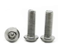 5-50 pezzi ISO7380 304 acciaio inossidabile M2 M2.5 M3 M4 M5 M6 M8 acciaio nero 10.9 viti a testa bombata con esagono incassato bullone a br