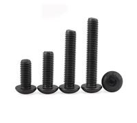 5-50 pezzi ISO7380 M2 M2.5 M3 M4 M5 M6 M8 304 A2 rotondo in acciaio inossidabile o nero 10.9 grado esagono incassato testa a brugola vite a brugola(Class Steel,5MM_M2(50PCS))