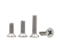 5-50 pezzi M1 .2 .4 .6 M2 .5 M3 M4 M5 M6 M8 304 Bulloni a testa svasata piatta con impronta a croce Phillips in acciaio inossidabile GB819(16mm,M2 50pcs)