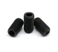5-50 pezzi M1.6 M2 M2.5 M3 M3.5 M4 M5 M6 M8 M10 M12 DIN916 esagonale con esagono incassato, bullone con punta a tazza, vite di fissaggio, acciaio nero 12.9(4mm,M2.5 50pcs)