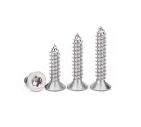 5-50 Pezzi M2 .3 .6 M3 .5 M4 M5 M6 304 Acciaio Inossidabile A Sei Lobi Torx Testa Svasata Piatta Vite Autofilettante For Legno Di Sicurezza(25mm,20pcs M4)