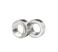 5-50 pezzi M2-M10 304 acciaio inossidabile dado autobloccante spessore lamiera 0,8 mm 1,0 mm 1,2 mm 1,4 mm 2,3 mm 3,2 mm dado inserto dado rivetto a pressione(M10-2.3mm (5Pcs))