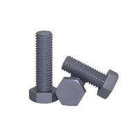 5-50 pezzi M3 M4 M5 M6 M8 M10 Vite esagonale esterna in plastica grigia isolata Resistenza agli acidi e alcali(80mm,M8 (10PCS))