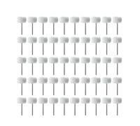 5-50 pezzi Mini testina di lucidatura in lana 3 mm gambo ruota di lucidatura spazzola lucidante trapano spazzola abrasiva rotante strumenti di lucidatura a mano(50pcs)