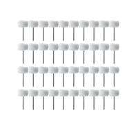 5-50 pezzi Mini testina di lucidatura in lana 3 mm gambo ruota di lucidatura spazzola lucidante trapano spazzola abrasiva rotante strumenti di lucidatura a mano(40pcs)