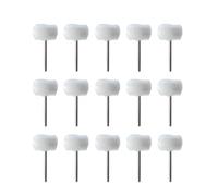 5-50 pezzi Mini testina di lucidatura in lana 3 mm gambo ruota di lucidatura spazzola lucidante trapano spazzola abrasiva rotante strumenti di lucidatura a mano(15pcs)