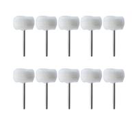 5-50 pezzi Mini testina di lucidatura in lana 3 mm gambo ruota di lucidatura spazzola lucidante trapano spazzola abrasiva rotante strumenti di lucidatura a mano(10Pcs)