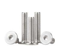 5-50 pz CM M1.6 M2 M2.5 M3 M4 M5 M6 M8 A2 304 In Acciaio Inox A Esagono Incassato Ultra Sottile Super Piatto Wafer Vite a testa lunghezza del bullone: 2mm-45mm(12mm,M2 50pcs)