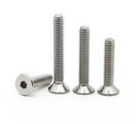 5-50 pz DIN7991 M2 .5 M3 M4 M5 M6 M8 304 In Acciaio Inox Esagonale A Esagono Incassato Vite A Testa Svasata a Piatta bulloni a brugola(6mm,M2.5 50pcs)
