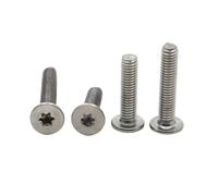 5-50 pz M1.6 M2 .5 M3 M4 M5 M6 M8 304 In Acciaio Inox CM Sei-Lobo Torx Ultra sottile Super Basso Wafer Piatto Testa Bullone Vite(45mm,M6 5pcs)