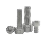 5-50 Pz M1.6 M2 .5 M3 M4 M5 M6 M8 * L DIN912 Vite A Testa Esagonale In Acciaio Inossidabile Con Esagono Incassato O Viti Metriche Nere Di Grado 12.9(18mm,M3 50pc 304 Stainless Steel)