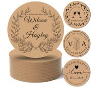 5-500 Sottobicchieri Personalizzati in sughero sfuso con Logo Testo, antiscivolo, resistenti al calore, sottobicchieri personalizzati per bar, sottobicchieri personalizzati per bomboniere, anniversari