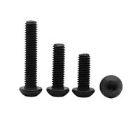 5-50PCS M2 M2.5 M3 M4 M5 M6 M8 Acciaio inossidabile 304/Nero 10.9 Grado ISO7380 Viti a testa cilindrica con esagono incassato Vite a brugola(10.9 Class Steel,30MM_M5 10PCS)