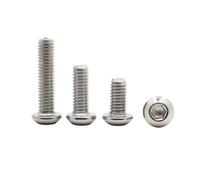 5-50PCS M2 M2.5 M3 M4 M5 M6 M8 Acciaio inossidabile 304/Nero 10.9 Grado ISO7380 Viti a testa cilindrica con esagono incassato Vite a brugola(304 Stainless Steel,16MM_M8 5PCS)