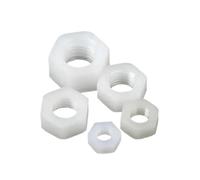5-50PCS M2 N2.5 M3 M4 M5 M6 M8 M10 M12 M14 M16 M18 M20 DIN934 Bianco Nero Nylon Isolamento In Plastica Metrica Esagonale Dado for Bullone Vite(White Color,M18 (5pcs))