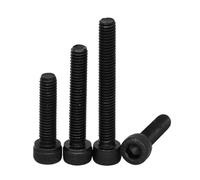 5-50PCS M5 M6 M8 6/8/10/20/30/40/50/60-90mm Nero DIN912 Grado 12.9 Filettatura In Acciaio Esagono Interno Testa A Incassato Bullone Vite(50Pcs M6x8)