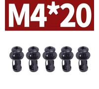 5/50Pz Kit Viti A Forma Di Petalo Rivetto Dado Piastra Paracolpi Accessori NUOVO