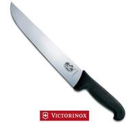 Victorinox Linea Fibrox, coltello da macello, lama dritta da 23 cm, manico nero - nero V-5.52 03.23