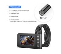 5.5mm Endoscopio industriale singolo e doppio IP67. Impermeabile 43 pollici LCD HD. Camera di serpente con 6 PORTATO for l'ispezione del drenaggio del tubo dell'auto per Fognature(5m,8mm single lens)