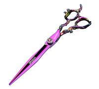 5.5pollici/6 pollici sharongds forbici da parrucchiere giapponese per sfoltire i capelli 16.5 cm Professional Barber Forbici Set... (forbici piatte da 7 pollici)