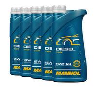 5 (5x1) Litro Mannol 15W-40 Diesel Minerale Universal-Motoröl