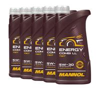 5 (5x1) Litri MANNOL SAE 5W-30 Energy Combi LL Olio Motore / Longlife III