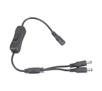 5.5x2.1mm DC5521 Y Splitter Cavo Con Switcher Femmina A 2 Maschi Estensione di Alimentazione Per LED E CCTV 37CM CCTV Cavo di Alimentazione