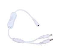 5.5x2.1mm DC5521 Y Splitter Cavo Con Switcher Femmina A 2 Maschi Estensione di Alimentazione Per LED E CCTV 37CM CCTV Cavo di Alimentazione