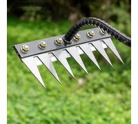 5/6/7/8 Denti Rateau Di Diserbo,Rastrello Da Giardino,Rateau Di Diserbo Con Manica,Rastrello Da Giardino In Acciaio Al Carbonio,Rateau Bertaus per Diserbere/Allenamento/Seme (7 Denti)