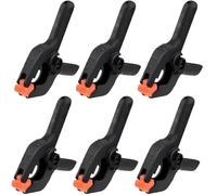 5/6/8Pcs Plastic Spring Clamps Clip Backdrop Clips Heavy Duty Clamp for Crafts Stand Woodworking Photography 2/3/4inch Per Fai Falegnameria(Length 9.5cm 8Pcs)