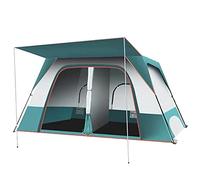 5-6 Person Camping Tent, Double Layer Automatic Instant Tent with Two Rooms And Porch, UV Protection Water Resistant for Hiking Outdoors Activities