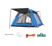 5-6 Person Pop Up Tent Family Tent for 6 Persons Large Tents for Camping Hiking Party,Sun Shelter/Festival Essential,Portable with Carry Bag (Color : Green) Vision