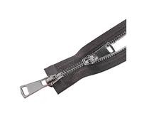 5# 60/70/80/90/100/120/150cm Doppi cursori Chiusura automatica con cerniera in metallo Cerniera per giacca, 70cm